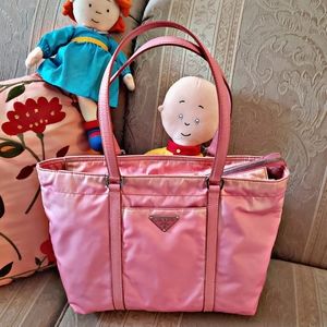 Authentic Prada Nylon medium size zip tote bag